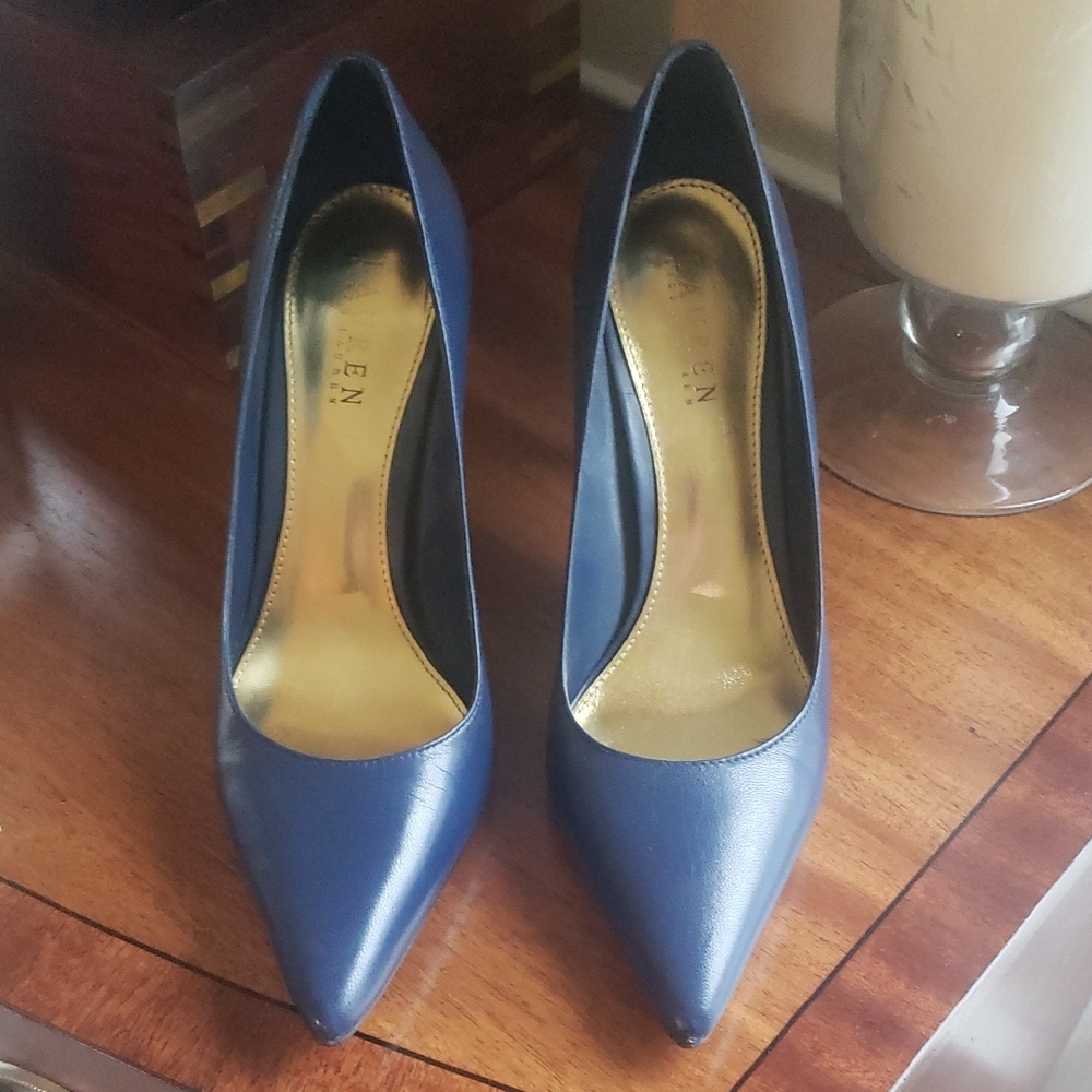 Lauren Ralph Lauren Blue Heels Classic Design
